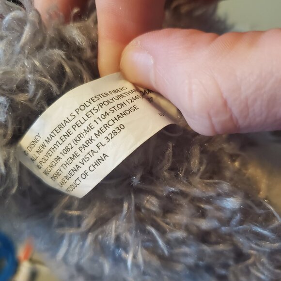 Disneyland Pirates of the Caribbean Dog Plush with Jail Keys Gray Stuffed Toy - Picture 6 of 6